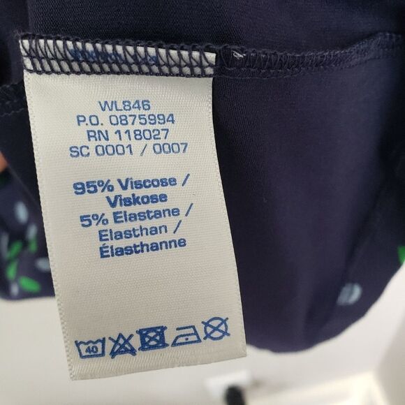 Boden Navy Blue Polka Dot Dress Petite 8 - Picture 4 of 4